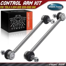 2Pcs Front Left & Right Sway Bar Link w/ Bushing for Tesla S 2014 2015-2020 AWD