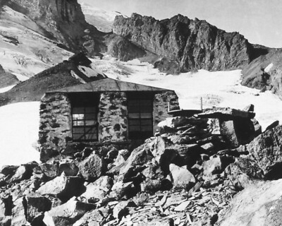 Anvil Rock Lookout Photograph Mt. Rainier Mountain Climbing 1916 8x10 Print