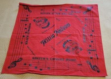 Willie Nelson Handkerchief 21 Inches x 20 Inches Red