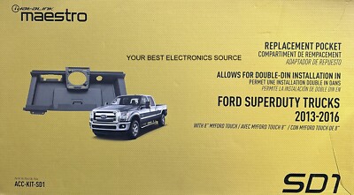 NEW iDatalink / Maestro ACC-KIT-SD1 Upper Dash Pocket 2013-16 Ford Super Duty