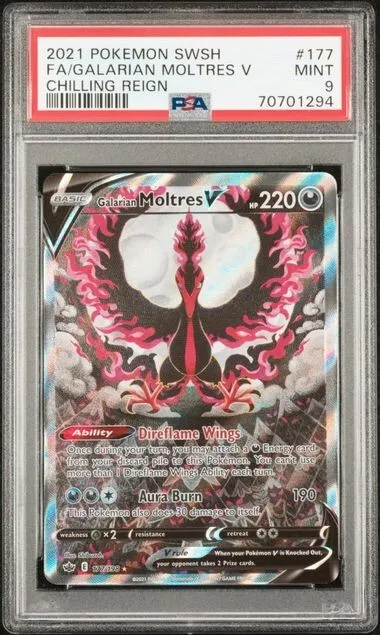 Galarian Moltres V (Alternate Full Art) - SWSH06: Chilling Reign