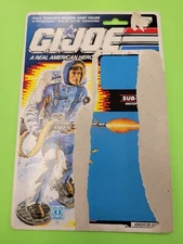 Hasbro G.I. Joe Sub-Zero Uncut File Card 34 Back Filecard Cardback Vintage 1989