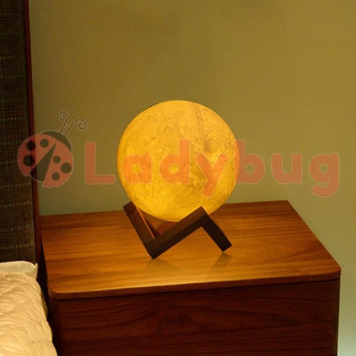 Magical Moon Lamp LED Night Light Moonlight Sensor Remote Control Dimmable 3D - Picture 8 of 16