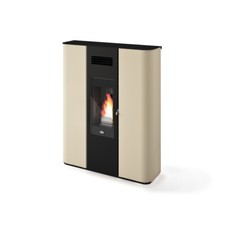 Stufa pellet Eva Calòr SLIM REBECCA NEW 8,5kW acciaio ventilata opzione canal...