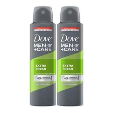 Dove Men Care Extra Fresh Deodorant Body Spray, 150ml Pack of 2 