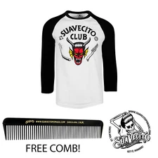 Men's Suavecito Club Raglan Baseball Shirt (S, M, L, XL, 2XL, 3XL)