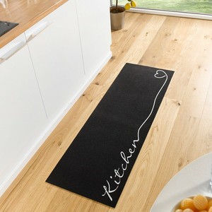 Waschbarer Küchenläufer Kitchen Schwarz 50x150 cm | eBay