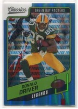 2021 Classics Premium Edition Timeless Tributes Blue 131 Donald Driver LEG 3/5