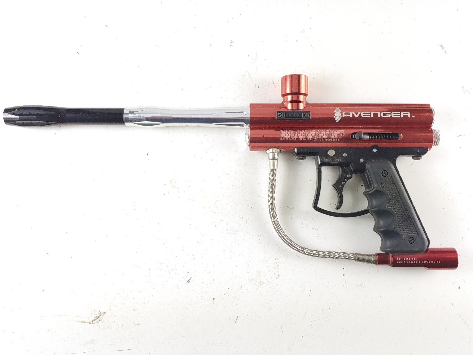 Brass Eagle Avenger Paintball Marker Gun Red Untested eBay