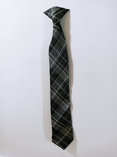 Boys Gray Clip On Tie. 15in Long