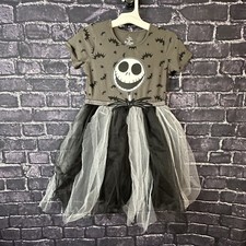 The Nightmare Before Christmas Girl's Large 10 12 Jack Skellington Tutu Dress