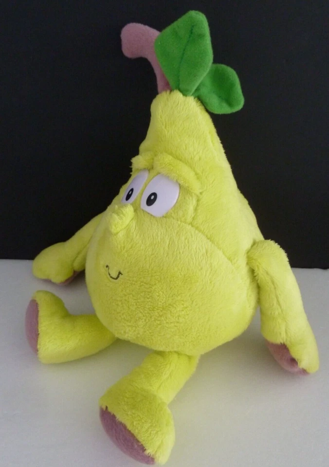 *. DOUDOU PELUCHE GOODNESS GANG TCC LIDL POIRE vert mauve 29cm - ETAT NEUF* - Photo 2/4