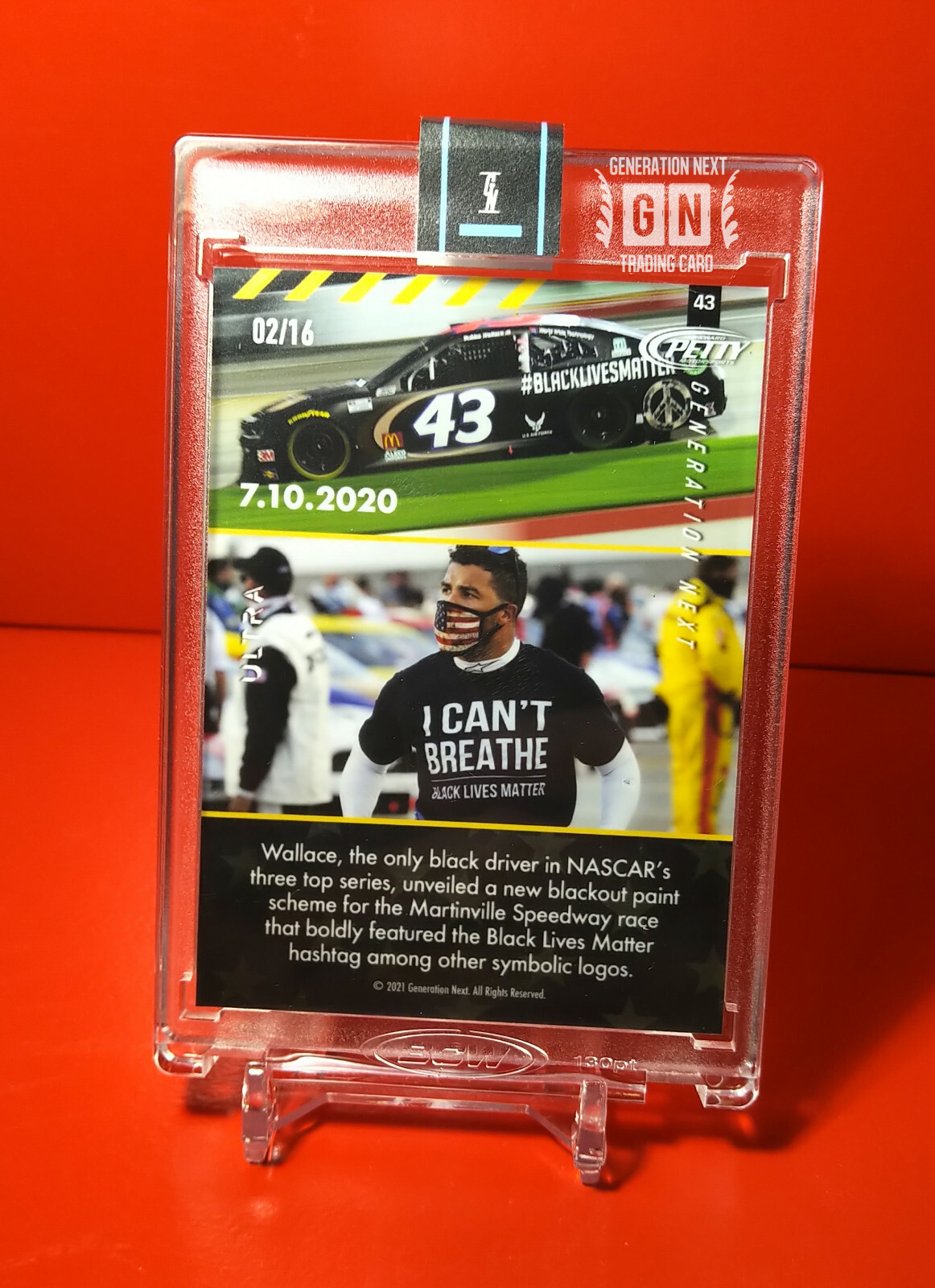 Bubba Wallace | Black Lives Matter Car | shattered glass | Generation Next / 16