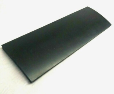 Neoprene Rubber Sheet Flexible, Solid 1/4'' Thick x 4'' x 12'' Strip 60A Duro Black