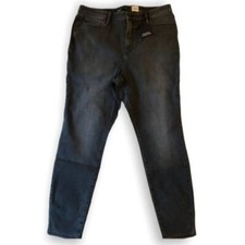 Simply Vera Vera Wang Stretch High-Waisted Skinny Jeans Grey Women's Size 16 NEW