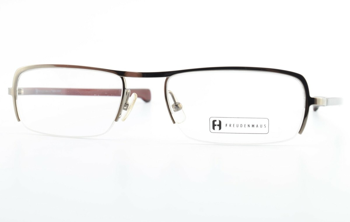 Freudenhaus Glasses Frame Drake 1 Gun Red 52 18 125 Titanium