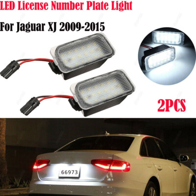 2x White SMD 18 LED License Number Plate Lights Lamp For