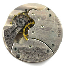 Vintage Waltham Seaside 6s 15J Mixed Hunting Pocket Watch Movement lot.wc