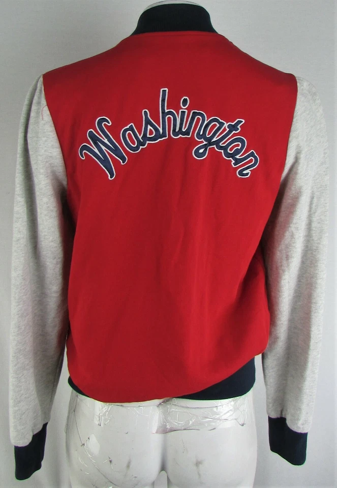 Washington Nationals MLB Touch Women's Full-Zip Varsity Bomber Jacket - Image 4 of 4