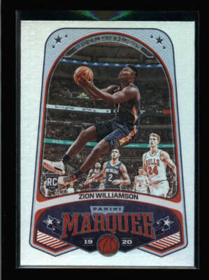 ZION WILLIAMSON 2019/20 PANINI CHRONICLES MARQUEE #244 ROOKIE RC