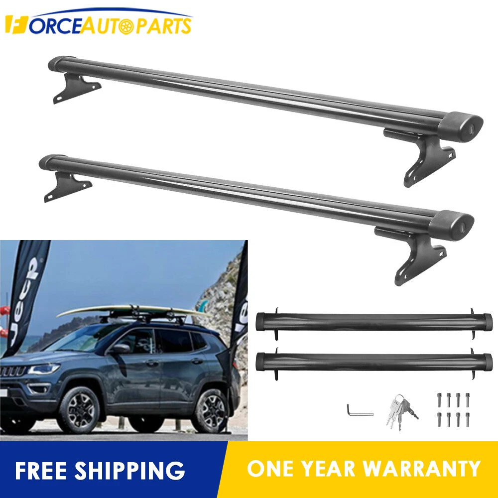 1 Set Roof Rack Cross Bars for Jeep Compass 2018 2019 Aluminum 47
