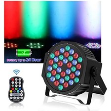 108W RGB 36 LED Rechargeable Battery Par DMX512 Stage Light Party Disco Show