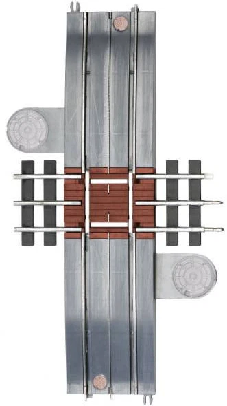 Lionel/K-line #21283 SUPERSTREETS 10" Tubular Track GRADE CROSSING (EZ streets) - Image 2 of 2