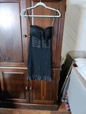 Twelve By twelve Black Strapless Sweater Dress M