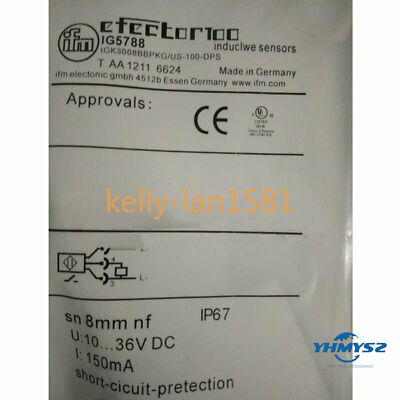 100% Test IFM IG5788 1PC New Inductive Proximity Switch Sensor #D3*