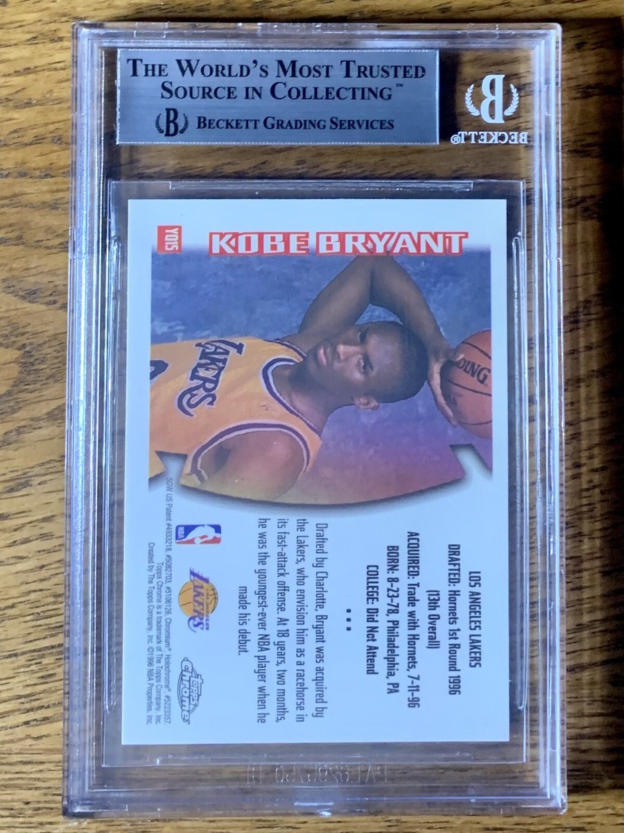Kobe Bryant 1996-97 Topps Chrome Youthquake #YQ15 Rookie BGS