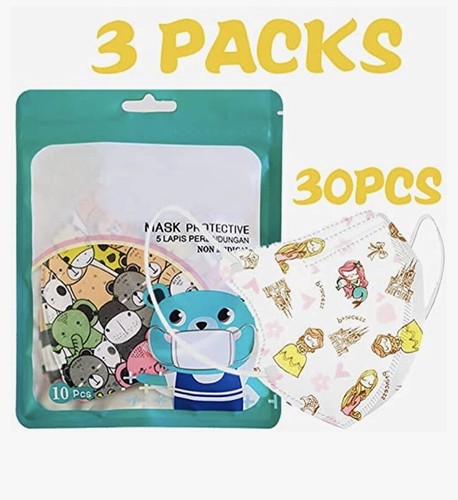 Kids Face Masks 30 Piece - Picture 2 of 6