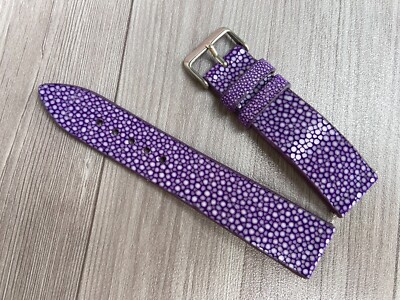Purple Stingray Watch Strap Band 16mm 18mm 19mm 20mm 21mm 22mm 23mm 24mm 26mm