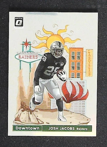 2020 Panini Donruss Optic - Downtown #DT-20 Josh Jacobs SSP Case Hit