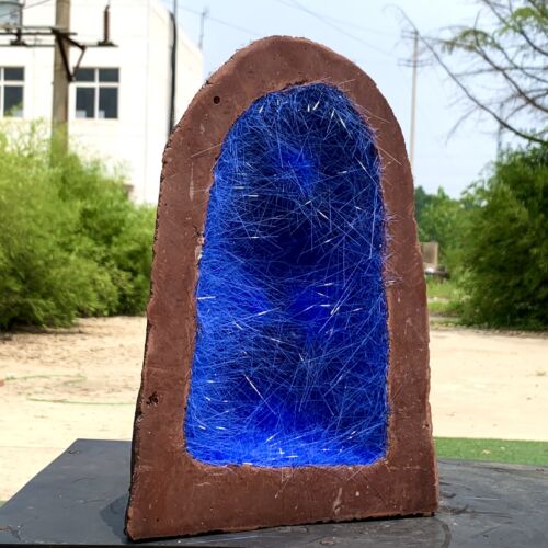 11.92LB Rare Moroccan Phosphate Magnesium geode quartz cluster crystal specimen - Picture 6 of 20