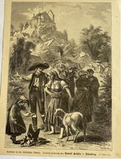 Countrymen in Franconian Switzerland in front of Egloffstein Castle Original Zei S6_43