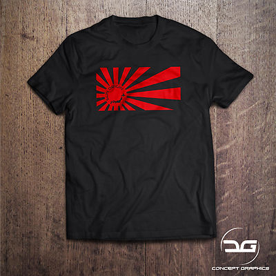 JDM Rising Sun Origin Flag Herren T-Shirt Tee | Mazda | Honda | DUB | Neuheit Geschenk