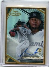  2021 Topps Gold Label Framed Autographs Black #FA-SS Sixto Sanchez 35/75