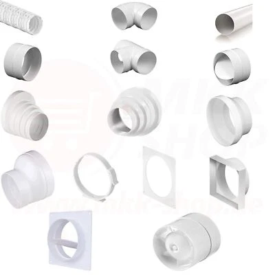 MKK Kunststoff-Lüftung-Rohr-Kanal-System-Rundrohr-Ab-Zuluft-Reduzier-Stück-Verbinder