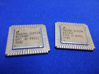 R80286-10/C2H AMD Vintage Rare CPU Gold 68-PIN LCC New! R80286 LAST ONES