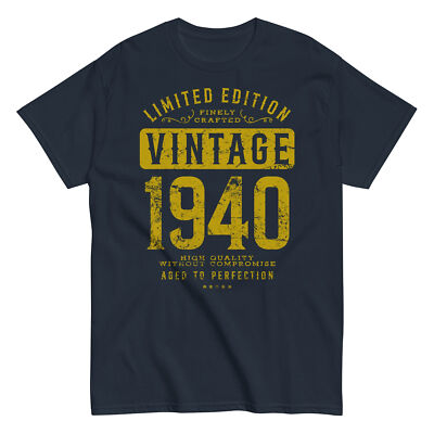 VINTAGE 1940 Whiskey Bourbon Label Shirt birthday year gift dad