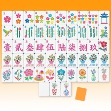 Arrowbash 160 Pcs Floral American Set 1.2 Inch Flower Tiles Set Melamine Hand