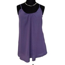 Forever 21 Navy Blue Red Polka Dot Cami Mini Dress Small NWT