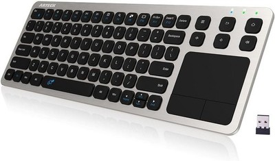 Arteck 2.4G Wireless Touch TV Keyboard with Easy Media Control and Built-In Touc