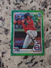2020 Bowman Chrome Green Mojo Refractor /99 Royce Lewis Twins