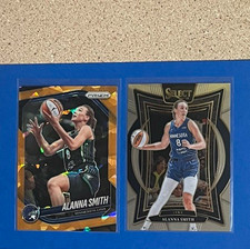 Lot/2 2025 Panini Orange Ice Prizm Alanna Smith #101 & 2025 Select Concourse #2