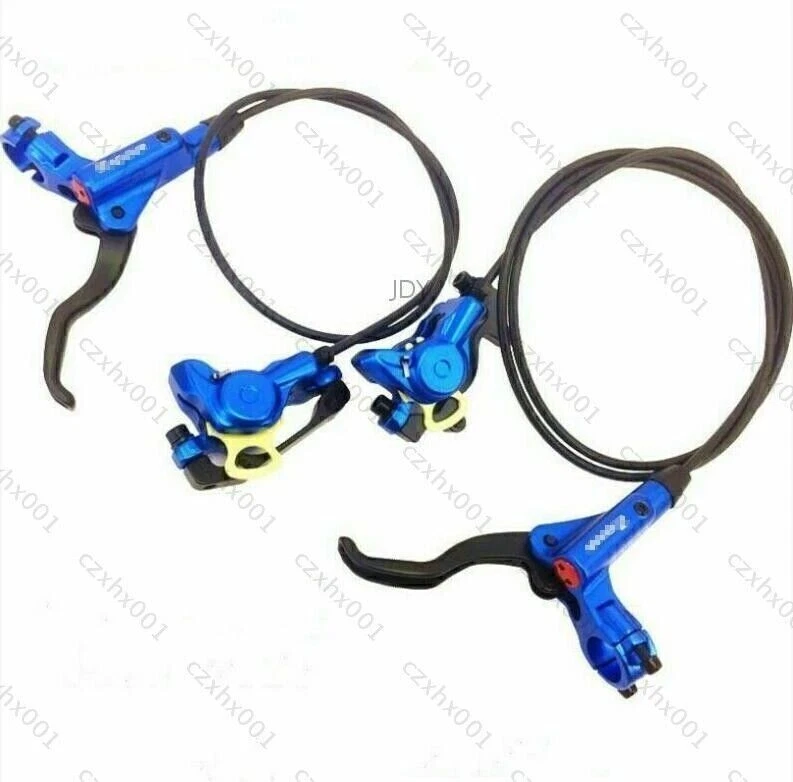 Blue set front/rear hydraulic brake disc brake bicycle MTB for zoom DHL - Image 2 of 4