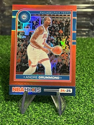 2024-25 NBA Hoops Andre Drummond #134 True Red  /99 Philadelphia 76ers