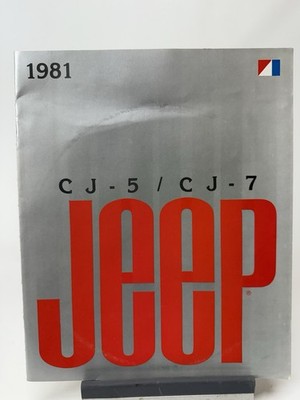 Vtg AMC 1981 Jeep CJ CJ-5 CJ-7 Brochure Specifications Options Etc