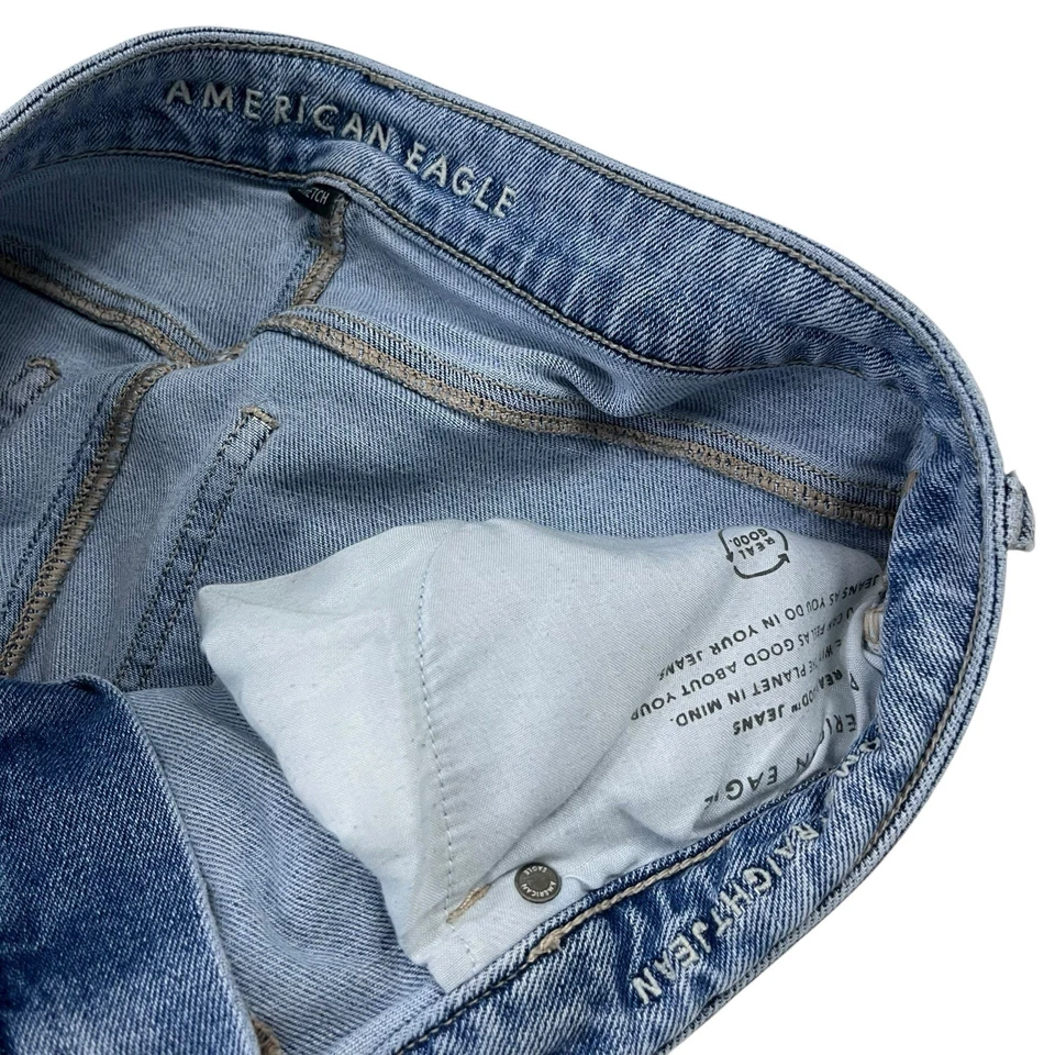 American Eagle Mom straight leg jeans Women's size 14 Long - Image 4 of 4