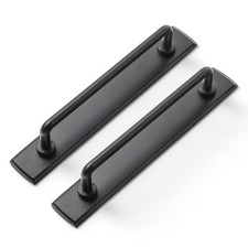 Goo-Ki 2 Pack 5'' Center to Center Matte Black Cabinet Bar Pulls with Backpla...